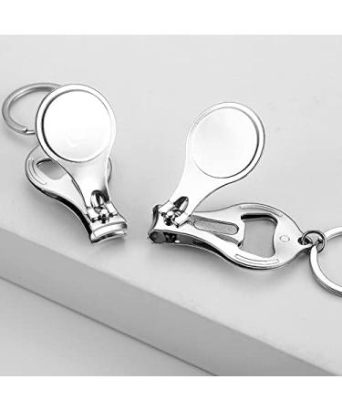 SVAASA Nail Clippers Pocket Multi Tool Nail Trimmer Key Ring Bottle Opener Keychain Trim Manicure Nail Clipper Cutter Outdoor Camp Fold Nipper - Buy Online on GoSupps.com