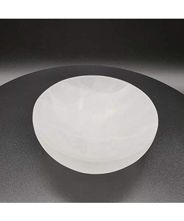 Selenite Ritual Bowl - 14 cm | Spiritual Energy Cleansing & Healing - Buy Online on GoSupps.com