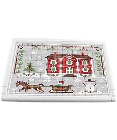 Square Rectangle Plastic Clip Quilting Frame for Embroidery Cross Stitch - 27.9 x 27.9cm - Buy Online on GoSupps.com