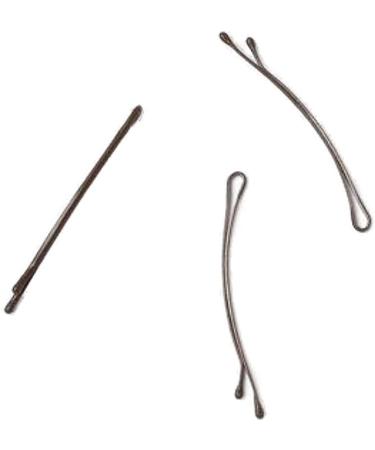 Set of 36 Brown Curved Kirby Hair Grips Slides Clips Pins 5cm (2in) - Buy Online on GoSupps.com