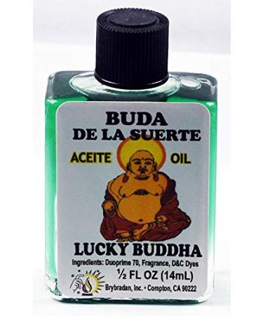 6 Pieces BRYBRADAN Lucky Buddha Oil/Buda DE LA Suerte ACEITE 1/2 FL OZ 14.7ML LUCKY BUDDHA 6
