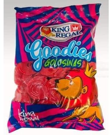 Premium Artisanal Assorted Sweets - Liquorice soft Fruity & Fizzy Bulk Pack by King Regal (Strawberry Wheels 1KG) Strawberry Wheels 1KG - Buy Online on GoSupps.com