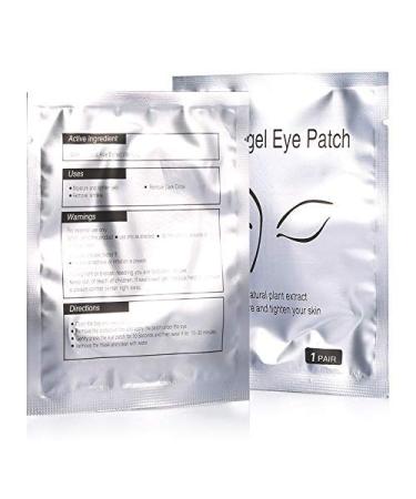 Professional Eye Pads for Eyelash Extensions - Hydrogel Eye Patch Mask Stickers (50 Pairs Silver) | International Shipping Available - Buy Online on GoSupps.com