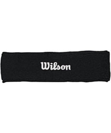 Wilson Unisex Headband Black - Stylish & Comfortable Sports Headwear for All | International Shipping Available - Buy Online on GoSupps.com