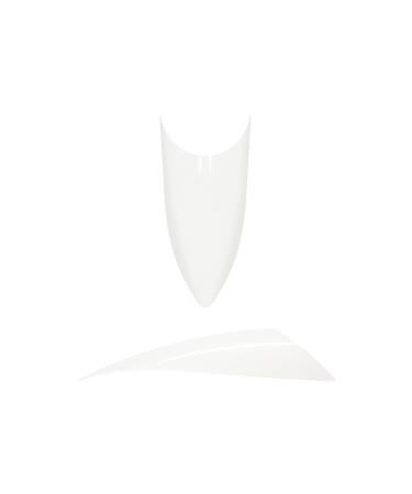 20 pcs. Stiletto Tip french size 5 - nail tips artificial nails art nail nail tips 5 french