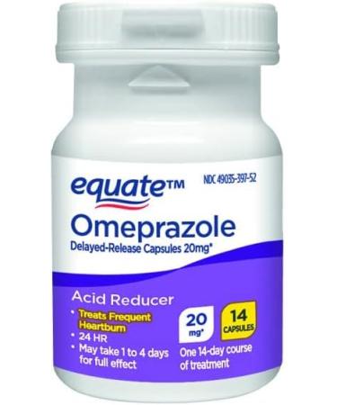 Equate Omeprazole Magnesium 20.6mg Acid Reducer 42 Capsules - Delayed Release - Buy Online on GoSupps.com