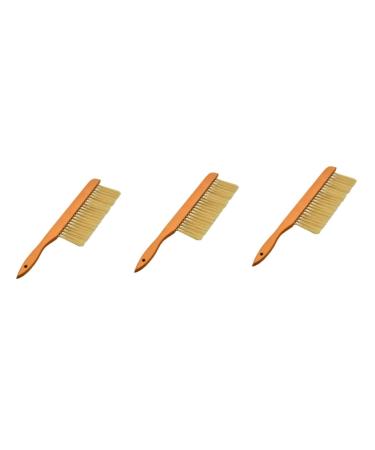Mipcase 3 Pcs Tools Bee Tool Beekeeper Tool Beekeeping Cleaning Equipment Honeycomb Wooden Handle Bee Sweep 40*10cmx3pcs Picture 1x3pcs