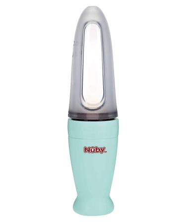 Nuby 100% Silicone Feeding Spoon for Babies - BPA-Free & On-the-Go with Protective Cap - Green - Perfect for 3+ Months - Buy Online on GoSupps.com