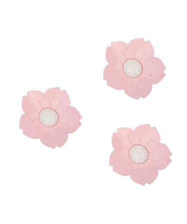 Ciieeo 6 Pcs Flower Shaped Soap Dish Shower Soap Dish Bath Soap Holder Silicone Containers Flower Soap Soapdish Bathroom Soap Holder Soap Storage Plate Soapbox Pink Cute Child Soap Tray