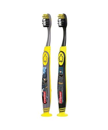 Colgate Batman Toothbrush for Kids - Extra Soft 6 Pack with Suction Cup | Ages 5+ - Buy Online on GoSupps.com