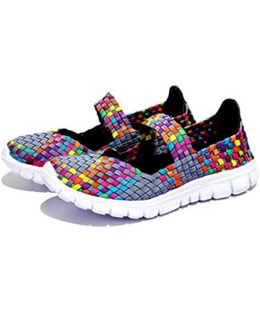 Women's Lightweight Elastic Trainers - Comfort Slip-On Sport Water Shoes - 41.5 EU Gray | International Shipping - Buy Online on GoSupps.com