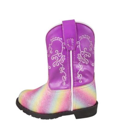 Smoky Mountain Boots unisex-child Western 10 Toddler Rainbow/Orchid