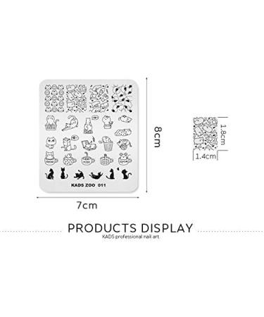 KADS Nail Art Stamping plate Nail Template Nail Art Design Tool Nail DIY Design Image Plate (ZO011) - Buy Online on GoSupps.com
