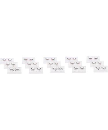 Abaodam 15 Pairs Sequin False Eyelashes Color Lashes Lashes with Fake Lashes Natural Colored Lashes Cosplay Lashes Pride Makeup Lashes with Color Lashs Heart Extend Imitation Miss - Buy Online on GoSupps.com