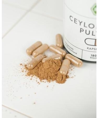 Buy Organic Ceylon Cinnamon Capsules - 180 Vegan Capsules Made in Germany | BioKontor - Buy Online on GoSupps.com