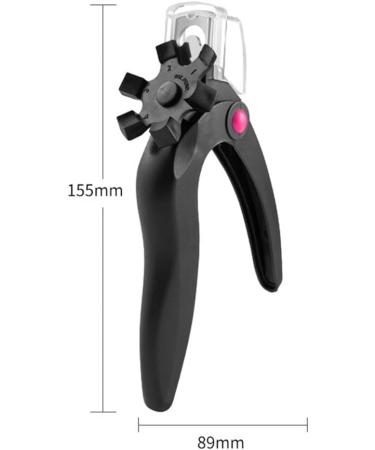 POFET False Nail Tip Professional Adjustable Artificial Nail Trimmer Nail Catcher Trimmer with Turntable for Different Nail Shapes Black - Buy Online on GoSupps.com