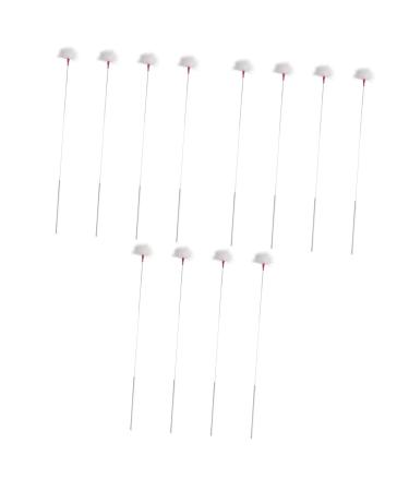 WOFASHPURET 12pcs Goose Hair Ear Wax Removal Sticks Ear Cleaning Tools for Home Use Smooth and Design for Comfortable Cleaning