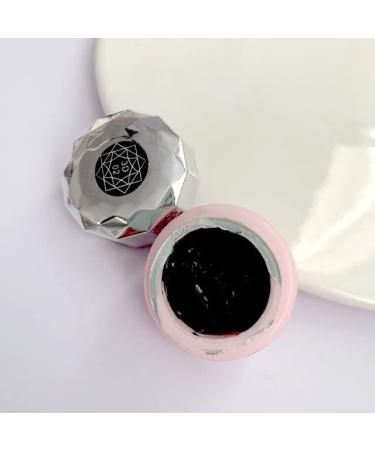 12 Colors Sculpture Nail Gel 5D Carved Sculpture Plasticine Soild UV Gel Embossment Varnish Creative DIY Nail Art Painting Gel - (Color: Black)