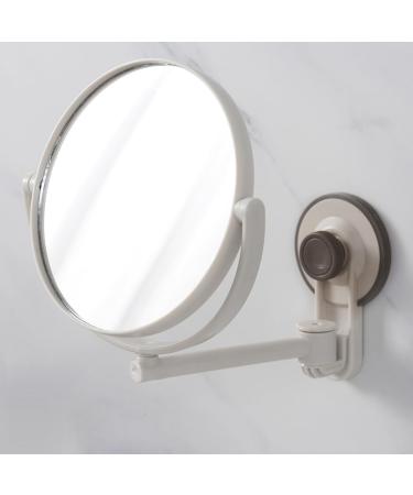 MINIDAHL 3X Bath Mirror Cosmetic Mirror 1X/3X Magnification Suction Cup Adjustable Makeup Mirror Double-Sided Bathroom Mirror - Buy Online on GoSupps.com