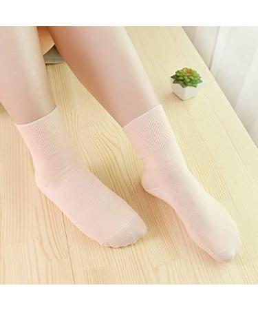 BIHIKI 4 Pairs Diabetic Winter Socks for Women | Thick, Seamless Toe, Non-Binding - Pink - Buy Online on GoSupps.com