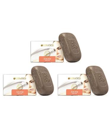 Sea Of Spa Dead Sea Acne Soap 125g 4.4oz (3 pack)