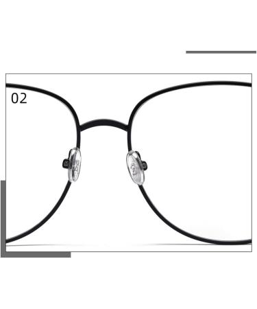 Buy Metal Anti Eye Strain Blue Light Blocking Reading Glasses - Large Square +350 Black Eyewear for Better Vision | International Shipping - Buy Online on GoSupps.com
