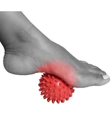 Massage Ball - Spiky for Deep Tissue Back Massage, Foot Massager, Plantar Fasciitis & All Over Body Deep Tissue Muscle Therapy - Your Compact Muscle Roller