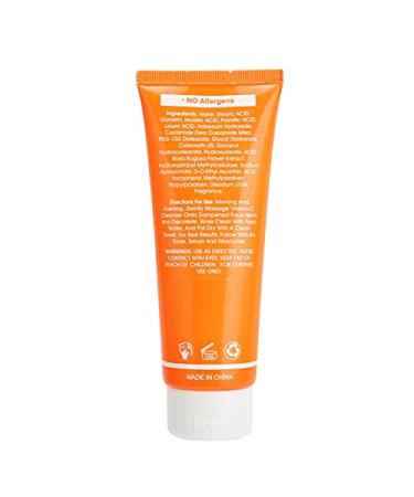 Cleansing Facial Foam | Vitamin C Moisturizing Exfoliating Cleanser for Women | Daily Face Wash for Clean Skin - Buy Online on GoSupps.com