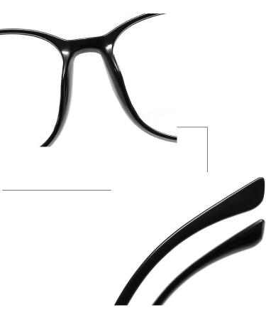 Large Anti-UV Reading Glasses +350 | Blue Light Blocking Computer Readers | Robust Round Flat Mirror - Fuqinqingoz - Buy Online on GoSupps.com