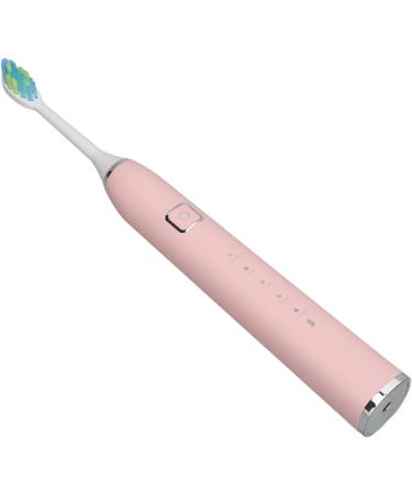 Smart Toothbrush - Powerful Lightweight Electric Toothbrush IPX7 Waterproof Travel-Friendly with 2 Heads (Pink - Buy Online on GoSupps.com
