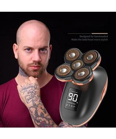 Best Head Shaver for Bald Men - Rechargeable Electric Shaver with LCD Beard & Nose Trimmer USB - Smooth Shaving Experience - Buy Online on GoSupps.com