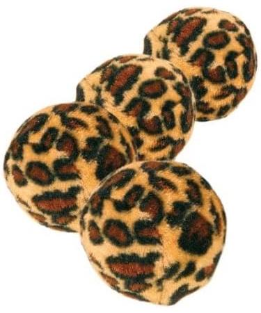 Trixie 4109 Leopard Pattern Play Balls Set of 4 4 cm | International Shipping Available - Buy Online on GoSupps.com