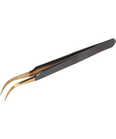 Premium Stainless Steel Curved Eyelash Extension Tweezers for Beauty Salons | Precision Tools for Perfect Lash Application - Buy Online on GoSupps.com