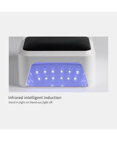 Professional Rechargeable UV LED Nail Lamp | Portable Cordless Nail Dryer & Hand Pillow with UV Protection Gloves (Black) - Best for Manicures - Buy Online on GoSupps.com