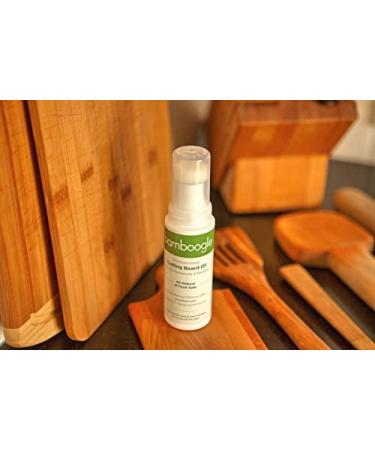 Bamboogle Food Grade Mineral Oil for Cutting Boards - 5 fl. oz. Easy Applicator for No Mess Cutting Board Care - Buy Online on GoSupps.com