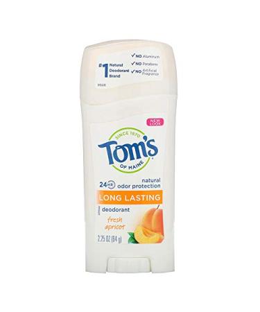 Tom's of Maine Natural Long Lasting Deodorant Aluminum-Free Fresh Apricot 2.25 oz (64 g)