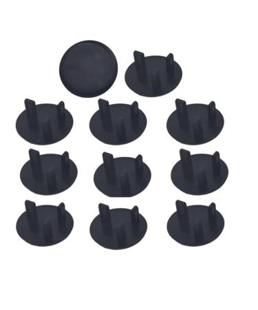 INTELLIGRON Plug Socket Covers UK Black (10PCS) Best for Baby Proofing & Baby Safety Plug Covers Easy Installation Safe & Secure Electric Plug Socket Covers Protection for Home Baby Essentials 2