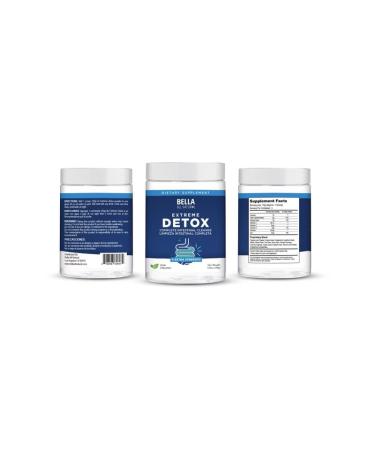 Bella All Natural Mini Extreme Detox Powder (Unflavored) - Complete Colon Cleanser and Full Body Detox 30gm 1.05 Ounce 0.25 pounds