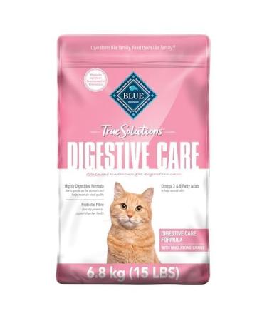 Blue Buffalo True Solutions Natural Adult Dry Cat Food Digestive Care Chicken 6.8kg bag Digestive Care Dry Cat Food - Lg Bag
