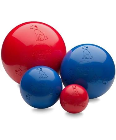 Boomer Ball - Indestructible Dog Ball for Energetic Dogs | Durable & Waterproof | 25cm - Blue or Red - Buy Online on GoSupps.com