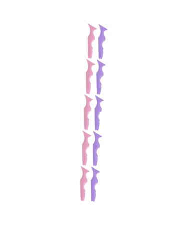 Balacoo 10 Pcs Silicone Beauty Ruler Glue Tape Lip Liner Makeup Accessory Makeup Supply Eyelash Tool Girl