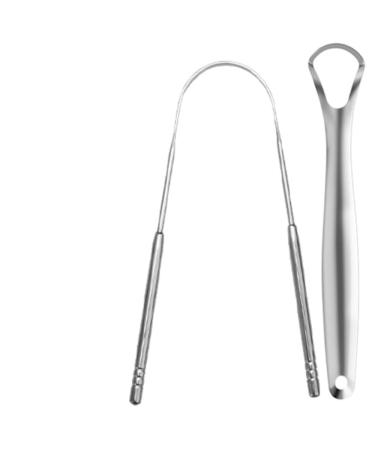 Stainless Steel Tongue Scraper Fights Bad Breath Tongue Cleaner for Adults Mouth Care for Fresh Breath Travel Essentials for Oral Care Easy to Use