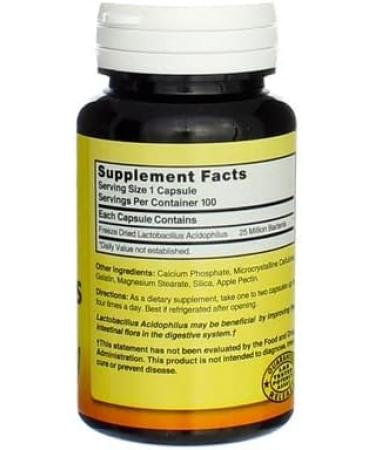 Nature's Blend Acidophilus Lactobacillin - 100 Capsules Pack of 3 - Buy Online on GoSupps.com