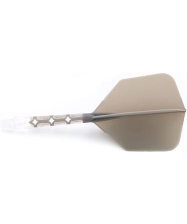 CUESOUL ROST T19 Grey Integrated Dart Shaft and Flights - Anti-Fall Design, Ice Shaft, Big Wing Shape 33mm - Buy Online on GoSupps.com
