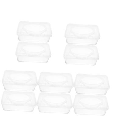 HOEMENT 10 STK box for baby towels cloth keeper case travel wiper bag dispenser for wet wipes Donations for transparent towels holder for wet wipes baby diaper praise PP travel transparentx5st 19.5x12.5x7.5cmx5pcs