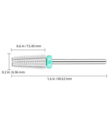 YEPPOM Nail Carbide 5 in 1 Bit - Remove Acrylic or Hard Gel Safely | 3/32 Shank Size for Electric Nail File Machine | 2 Way Rotate, Coarse Grit - Buy Online on GoSupps.com