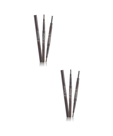 Balacoo 2pcs 2 1 Waterproof Eyebrow Pen Brow Pencil Eyebrow Brush To Rotate Makeup Tools Water Proof