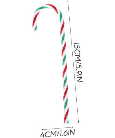 HOOTNEE 25pcs Simulated Candy Cane Christmas Tags Holiday Candy Canes Hanging Candy Canes Plastic As Shown 15X4cm - Buy Online on GoSupps.com