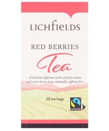 Lichfield Fairtrade Red Berries Envelope Tea Bags - 2 x 20s