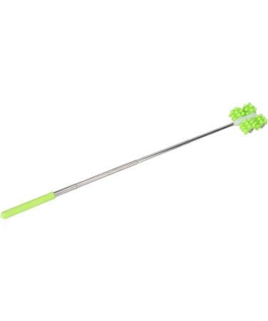 Telescopic Roller Massager for Sore Muscles | Pain Relief Back Roller | Adjustable Length | Solid & Stable | Green Massage Tool - Buy Online on GoSupps.com